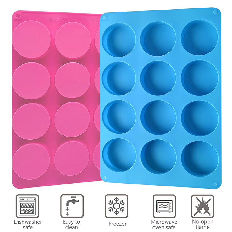 Round Silicone Molds 12-Cavity - Eco Soap review and price