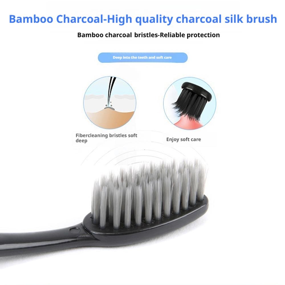10Pcs Family Pack Bamboo Charc - Bamboo Toothbrush review and price