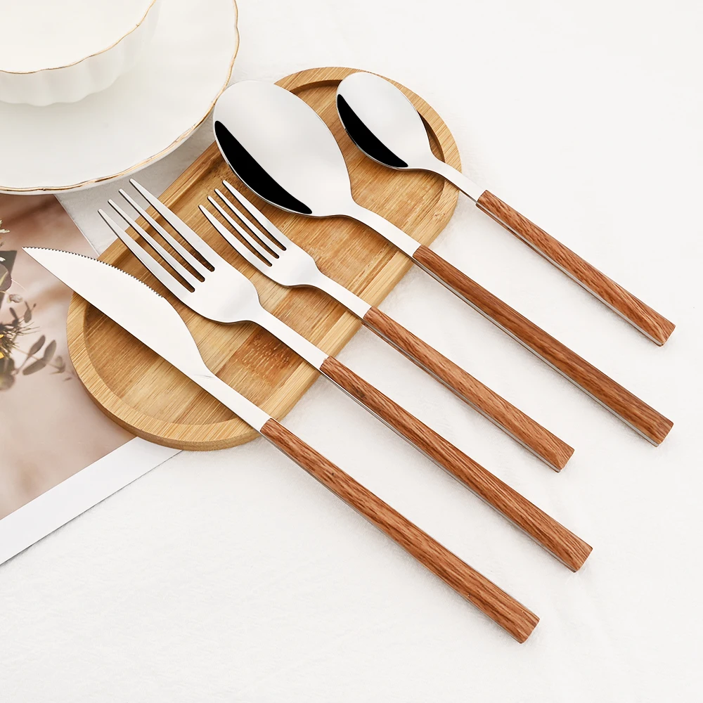 16/24/30Pcs Stainless Steel Im - Bamboo Cutlery review and price