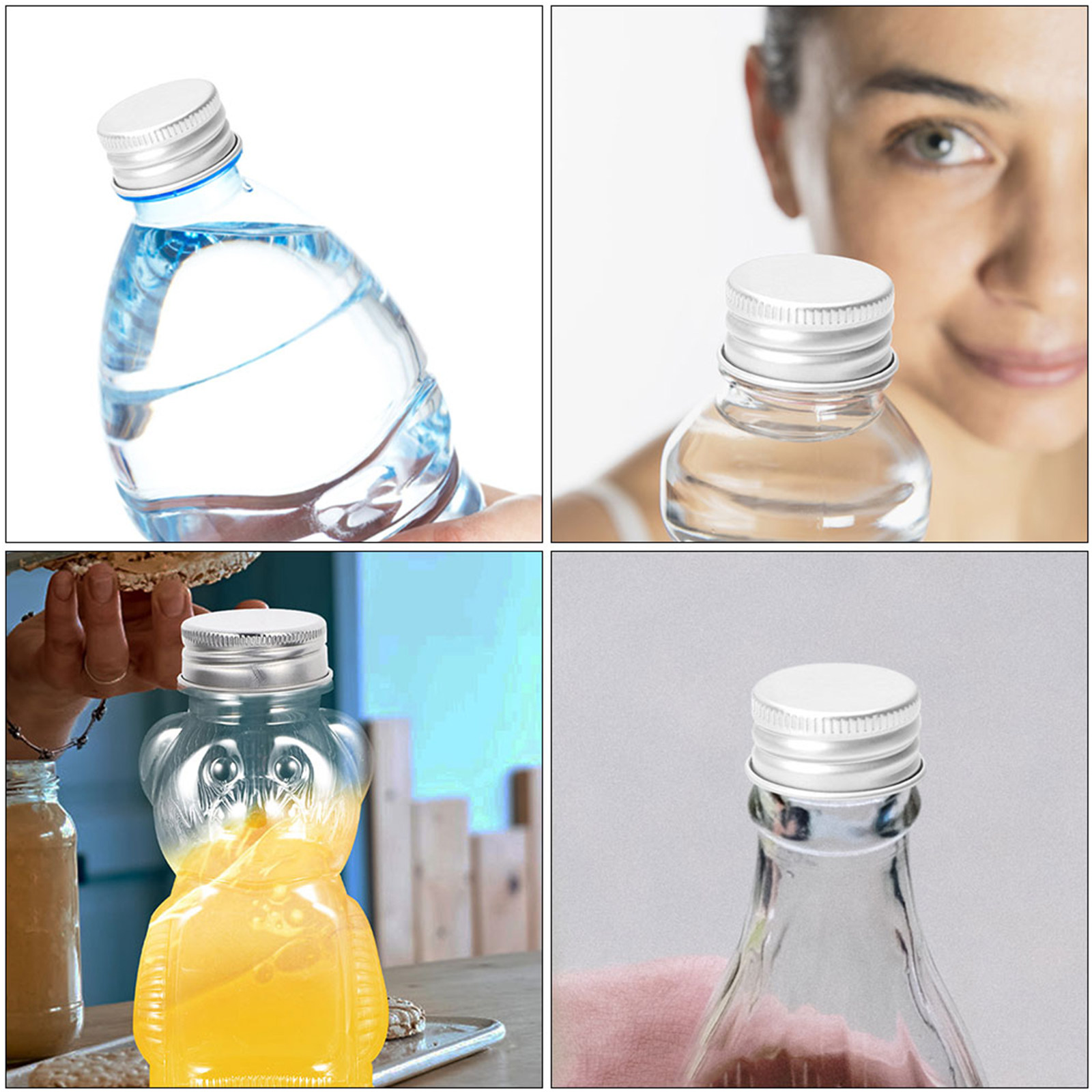 80Pcs Aluminum Screw Caps for  - Reusable Bottle review and price