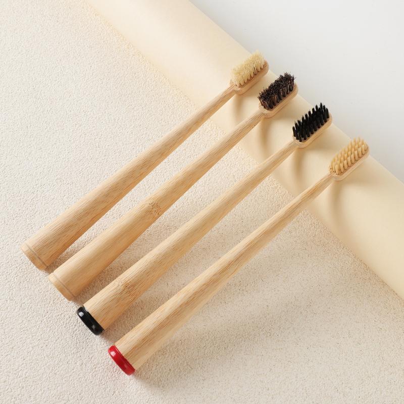 1Pc/4Pcs Horse Bristle Bamboo  - Bamboo Toothbrush review and price