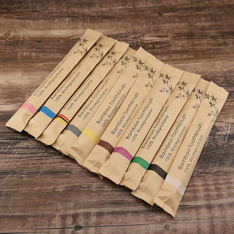 Random Color 5/10pcs Bamboo To - Bamboo Toothbrush review and price