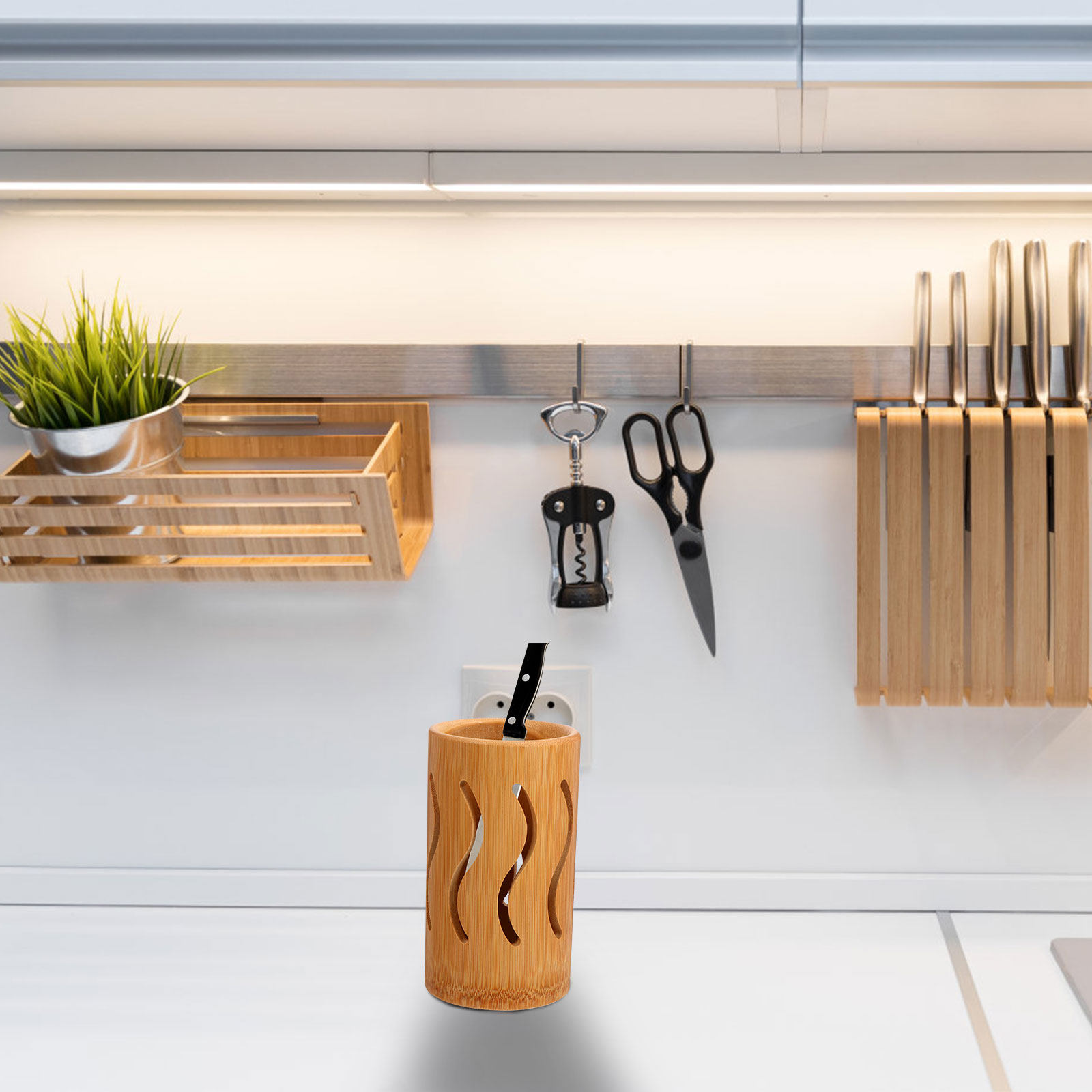 Bamboo Tableware Holder Large  - Bamboo Cutlery review and price